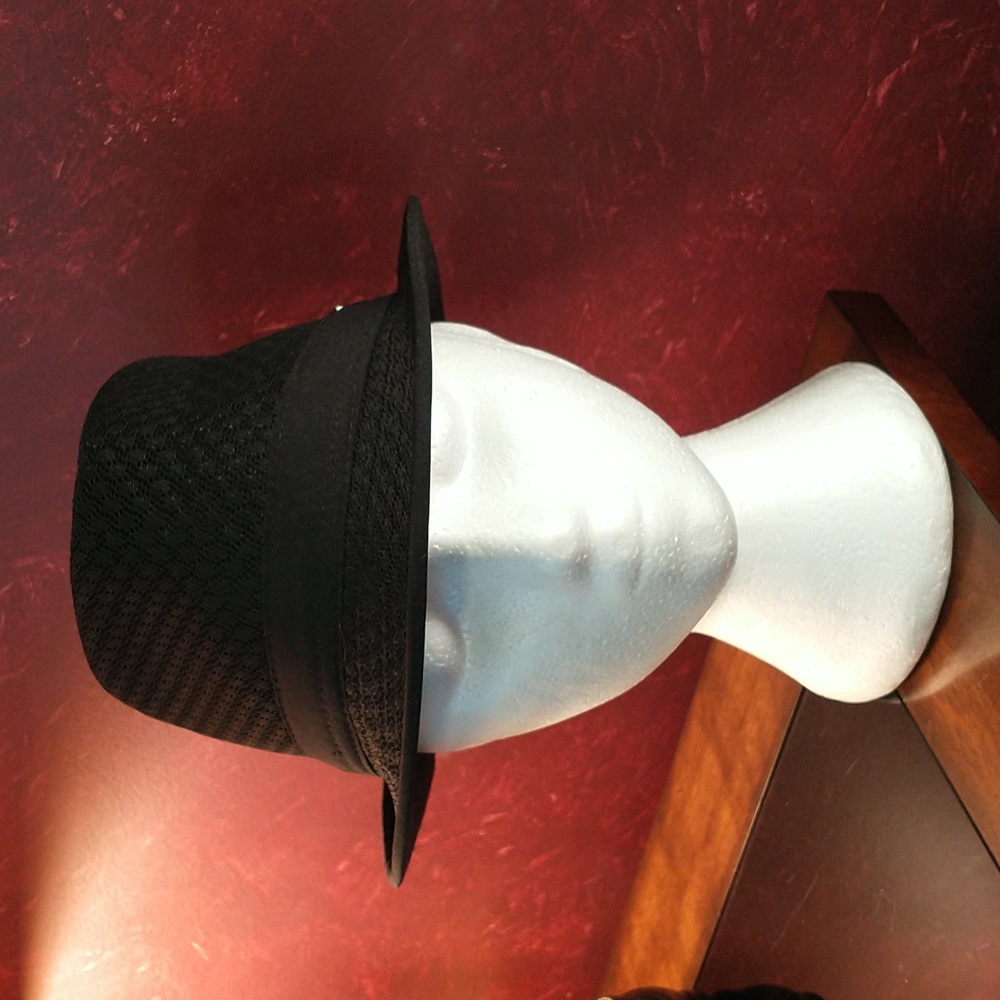 Black Horn Hat Depot Light Weight Classic Soft Cool Mesh Crushable Fedora